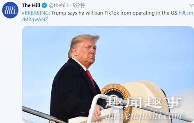 特朗普将禁止TikTok在美国运营 为什么禁止背后原因是运营原因什么?
