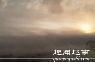 8月2日,把无黑龙江一市民凌晨想要拍摄云雾,把无人机升上约360米高空时意外拍到罕见景象