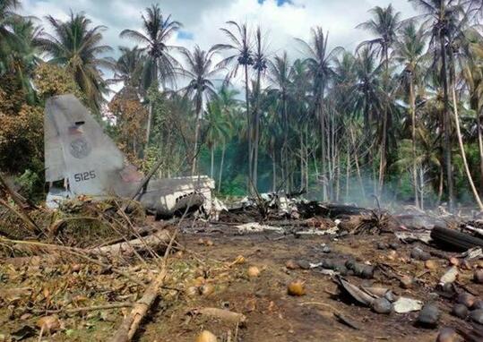 菲律宾军机坠毁前画面曝光 坠机原因实在令人痛心