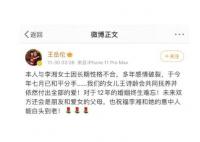 王岳伦宣布与李湘离婚后又删除 原因竟是这样实在太意外了
