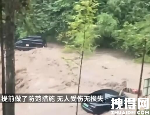 网红野营地遇山洪 多辆小车被淹 究竟是怎么回事？