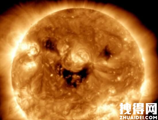 NASA捕捉到“太阳的到太微笑” 背后真相简直太罕见了