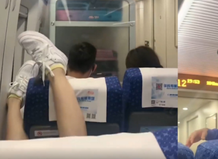 女子乘高铁把脚放前排乘客头上 背后真相实在让人惊愕